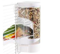Dybnuhoc Parakeet Feeder - Automatic Transparent Food Container,Bird Cage Food Dispenser | for Parrots Monk Aviary Home Garden Backyard Courtyard Landscaping Park Balcony Farm