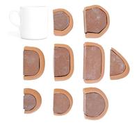Dybnuhoc Pottery Handle Tool,9-Piece Wooden Maker Mould - Mug Handle Making Tools - for Art Sculpture Modeling Classroom Home Studio Beginners Adults Kids