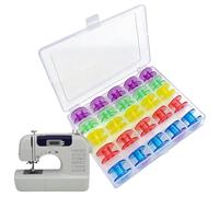Dybnuhoc Sewing Bobbins, Colored Universal Crafts Accessories | Sewing Thread Organizer,for Crocheting Quilting Fabric Quilter Crafting Christmas Indoor Party Home Holiday Class