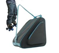 Dybnuhoc Skate Carrier Bag, Waterproof Adjustable Shoulder Strap & Multi-Pocket Storage, Heavy-Duty Ice Skating Gear Bag for Girls Boys Women Men Youth Outdoor Travel Sports 15.75x10.24 inches