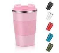 Dycietx Travel Mug with Leakproof Lid,Insulated Reusable Coffee Mug Hot&Cold Drinks/Tea,Portable Stainless Steel Thermal Takeaway Travel Coffee Cup Car//Picnic/Office/School (Pink) (CM03RD)