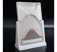 DYCJYUI Galton Board Probability Demonstrator Model, 12 * 18cm Galton Board Desk Toy, Effective Statistical Law Demonstration, with Red Curve, for Probability Education, Financial Model