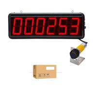 DYCJYUI Revolutionize Counting with Our Laser Sensor Counter,6-Digit Screen Counter Counts Up to 999999 for Conveyor Belt & Production Line,LED Digital Display Visitor Counter,3inch
