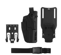 DYCZMALQ P320 Tactical Pistol Holster, Quick Release System, With Thigh Strap (BK)