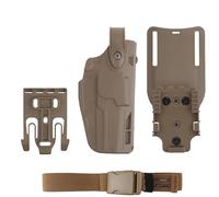 DYCZMALQ P320 Tactical Pistol Holster, Quick Release System, With Thigh Strap (T)