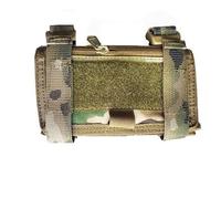 DYCZMALQ Tactical Armband Sleeve Storage Kit Airsoft Wrist Case Wrist Map Holder Documets Pouch for CS Field Shooting (CP)