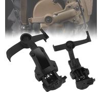 DYCZMALQ Tactical Helmet ARC Rail Adapter for Comtac 3/2, Rear Mounted Airsoft Headset Mount Rotation Headphones Holder (BK)
