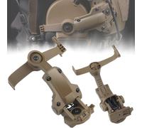 DYCZMALQ Tactical Helmet ARC Rail Adapter for Comtac 3/2, Rear Mounted Airsoft Headset Mount Rotation Headphones Holder (T)