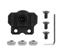 DYCZMALQ Tactical Helmet Side Rail Adapter Adjustable 360 Degrees ARC Guide Rotation for Airsoft Helmet Rail Hunting Accessories (BK)