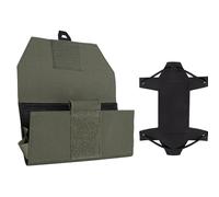 DYCZMALQ Tactical Vest Chest Cell Phone Bag, CS Hunting Vest Front Panel Map Bag Admin Universal Folded Navigation Board Accessories (OD)