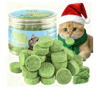 DYD Freeze-Dried Cat Treats with Cat Grass, Chicken & Egg - Natural Hairball Control Kibble for Digestion & Appetite Stimulation - Healthy Snack for Cats (50g)