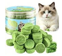 DYD Freeze-Dried Cat Treats with Cat Grass, Chicken & Egg - Natural Hairball Control Kibble for Digestion & Appetite Stimulation - Healthy Snack for Cats (100g)