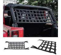 Dyda6 Mesh Cargo Net, Comfort Elastic Auto Roof Hammock Top Rest Bed Net Waterproof Cargo Cover for 07-18 Jeep Wrangler YJ TJ JK JKU JL JLU, Heavy Duty Oxford