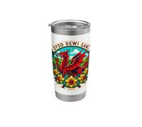Dydd Dewi Sant - Welsh St Davids Day Stainless Steel Insulated Tumbler
