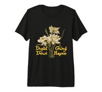 Dydd Gwyl Dewi Hapus St Davids Day Daffodils Premium T-Shirt