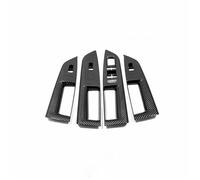 DYDGUTUFB Car Interior Mouldings for VW for Golf 8 MK8 2021 2022 Car Door Window Glass Lifter Regulator Armrest Button Knob Styling(Carbon Fiber)