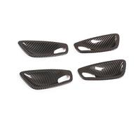DYDGUTUFB for 1 Series E81 E82 E87 E88 Car Interior Door Handle Bowl Cover Trim 2007-2011 Accessories 2/4PCS (4PCS Carbon Fiber Pattern)