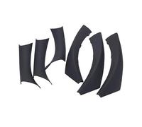 DYDGUTUFB for 3 Series E90 E91 E92 316 318 320 325 328i 2004 2005-2012 6pcs Car Interior Door Handle Pull Cover Decor (RHD Black)