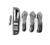 DYDGUTUFB for VW for Jetta for Golf MK4 1999-2004 Car Master Window Switch Control Panel Trim Bezel + 3 Interior Door Grab Handle