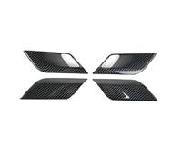 DYDGUTUFB Interior Safety Door Lock Button Panel Frame Decoration Handle Bowl Cover Trim for X5 X6 F15 F16 2015-2018 (Carbon Fiber Black)