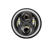 DYDGUTUFB Motorcycle Headlight For For Road Star For V-Star 7 Inch Black LED Motorcycle Headlight(Full Halo Headlight 2)