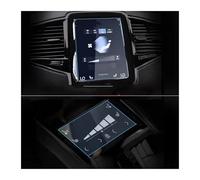 DYDGUTUFB Navigation Screen Protector For Volvo XC40 XC60 XC90 V90 V60 2016-2021 Car GPS Navigation Rear Seat Air Conditioning Tempered Glass Screen Protector(116x42mm and gps)