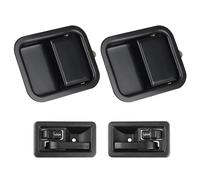 DYDGUTUFB Outer Door Handle 4pcs Interior&Exterior Door Handles for Jeep for Wrangler YJ 1991-1995 TJ 1997-2006 55176383AE 55176476 Door Handle Car Accessories