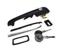 DYDGUTUFB Outer Door Handle Car for VW for Golf MK1 MK2 for Jetaa MK2 Door Handles Lock W/Keys Outside Exterior Front Rear Left Right 191837205A 191837206A(Front Right)