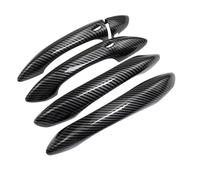 DYDGUTUFB Outer Door Handle for Hyundai for Tucson 2021 2022 2023 2024 NX4 Hybrid ABS Carbon Car Door Handle Cover Trim Sticker Car Styling Accessories Overlay(A Carbon Fiber)