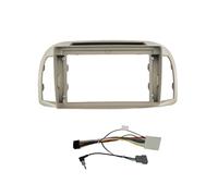 DYDGUTUFB Radio Fascia Frame Car Radio MP5 Player Stereo Casing Frame 2Din Head Unit Fascia Dash Cover For N&issan For March For Micra K12 2002-2010(Frame wire)