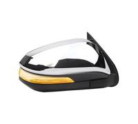 DYDGUTUFB Rear View Side Door Wing Mirror With Turn Signal 5 Wire Exterior Chrome Trim For Toyota For Hilux For Revo 2015-2023 Car Accessories(Right)