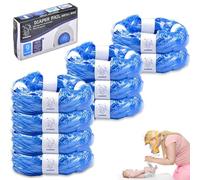 DYDHRER Nappy Bin Refill,9-Pack Nappy Bin Refill Bags compatible with Tommee Tippee Twist & Click Refill- Max Odor Lock and Germ Protection, Newborn Baby Diaper Pail Liner-(Blue)