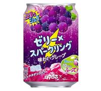 Dydo Japan Purusshu Jelly X Sparkling Drink Grape Flavour Flavoured Soda Drink 280g
