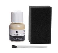 Dye Design Paint for Leather and Faux Leather Shoes, Trainers, with Sponge and Brush, Famaco Dye Liquid, (Champagne)