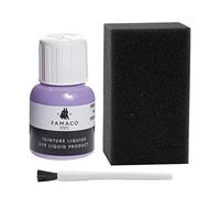 Dye Design Paint for Leather and Faux Leather Shoes, Trainers, with Sponge and Brush, Famaco Dye Liquid, (Lilac Pervenche)