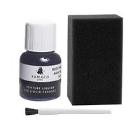 Dye Design Paint for Leather and Faux Leather Shoes, Trainers, with Sponge and Brush, Famaco Dye Liquid, (Navy Blue/Marine Blue)