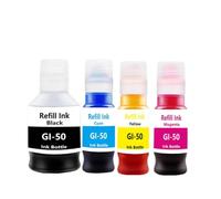 Dye Ink Compatible With Canon GI-50 For GI-10 GI-20 GI-30 GI-40 GI-60 GI-70 GI-90 G5010 G6010 GM2010 G5020 G6020 G6030 Printer(4pcs)