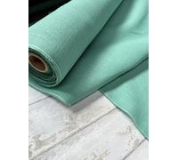 Dyed Hessian Jute Fabric Sacking Material - 10oz Fine Natural Burlap Wedding Table Runner Curtains - 150cm to 160cm Wide - Sold by The Metre - Jade