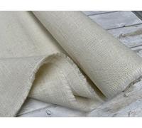 Dyed Hessian Jute Fabric Sacking Material - 10oz Fine Natural Burlap Wedding Table Runner Curtains - 150cm to 160cm Wide - Sold by The Metre - Cream