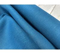 Dyed Hessian Jute Fabric Sacking Material - 10oz Fine Natural Burlap Wedding Table Runner Curtains - 150cm to 160cm Wide - Sold by The Metre - Indigo Blue