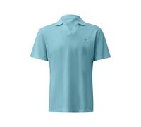 Dyed Piece Cotton Piqué Polo s.Oliver Turquoise 4XL