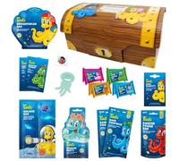 Dyed Treasure Chest with Amusement for the Bath - Pack of 18
