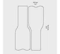 Dyedbro Crank Protection - Clear - Clear / 170mm