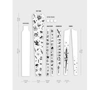 Dyedbro Gravel Bike Frame Protection Kit - Old School Tattoo Black