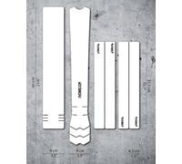 Dyedbro Clear Glitter Frame Guard Stickers Clear