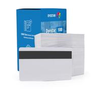 Dyestar Blank Magnetic Stripe Plastic Cards, Pack of 100 (Lo-Co Mag Stripe)