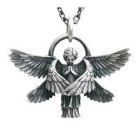 DYFUHO Guardian Angel Six-Wings Seraphim Punk Amulet Necklace,Seraph Prayer Symbol Miraculous Cooper Chain Necklace