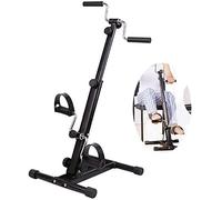 DYHQQ Stroke Rehabilitation Equipment for Stroke Patients,Pedal Exerciser Mini Exercise Bike Arm and Leg Exercise Peddler,Under Desk Upper and Lower Body Bike Pedal Exerciser
