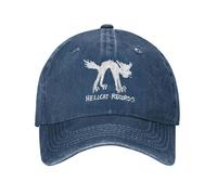 DYHVVD Hat Fashion Hip Hop Hellcat Records Unisex Baseball Cap SRT Distressed Washed Hat Vintage Outdoor Workouts Adjustable Fit Snapback Cap Birthday Gift