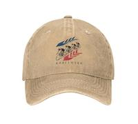 DYHVVD Hat Fashion Hip Hop Kraftwerk Tour De France Men Baseball Cap Music Band Distressed Denim Washed Cap Vintage Outdoor Running Golf Snapback Cap Birthday Gift